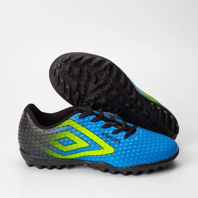 Chuteira Society Umbro Warskin Azul
