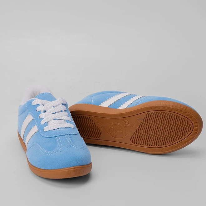 Tênis Infantil Gabrielinha Casual Detalhe Recorte Nobuck Azul