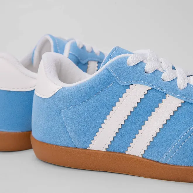 Tênis Infantil Gabrielinha Casual Detalhe Recorte Nobuck Azul