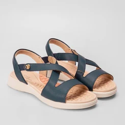 Sandália Modare Flatform Tira Cruzada Marinho