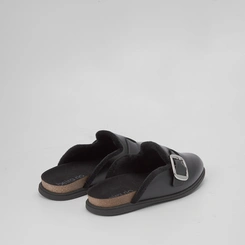 Mule Clog Beira Rio Pelúciada Preto