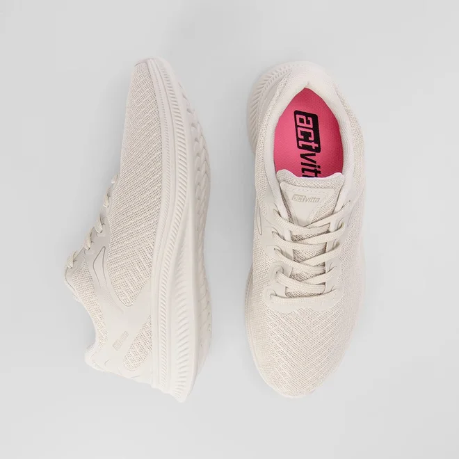 Tênis Actvitta Esportivo Feminino Off White