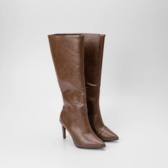 Bota Gabriela Cano Alto Salto Fino Marrom