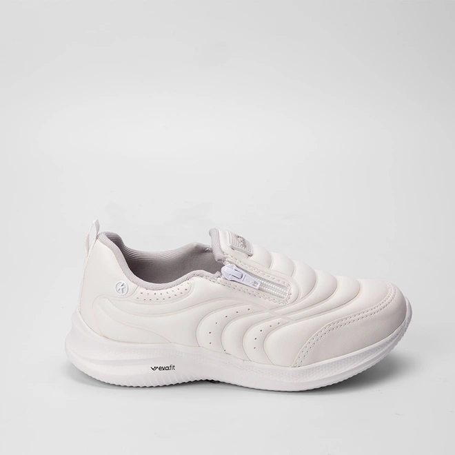 Tênis Kolosh Sport Almeria Feminino Zíper Branco