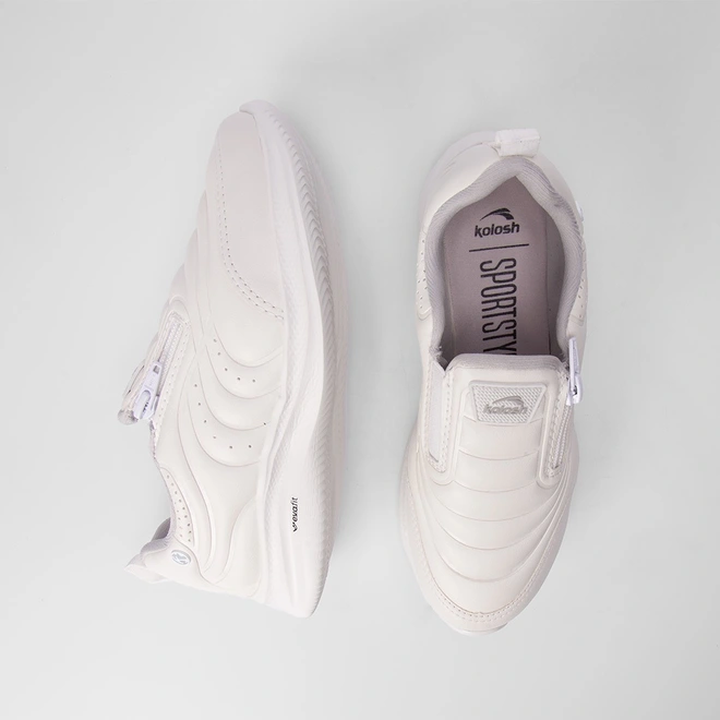 Tênis Kolosh Sport Almeria Feminino Zíper Branco
