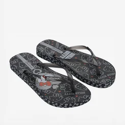Chinelo Ipanema Hello Kitty Preto