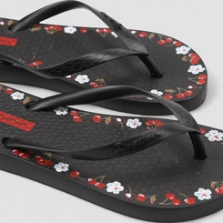 Chinelo Ipanema Day Vermelho & Preto
