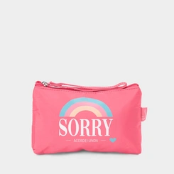 Necessaire Qualis Estampa Sorry Rosa