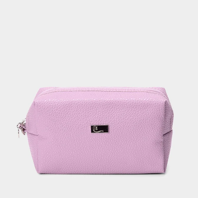 Necessaire Qualis Texturizada Lilás