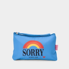 Necessaire Qualis Estampa Sorry Azul