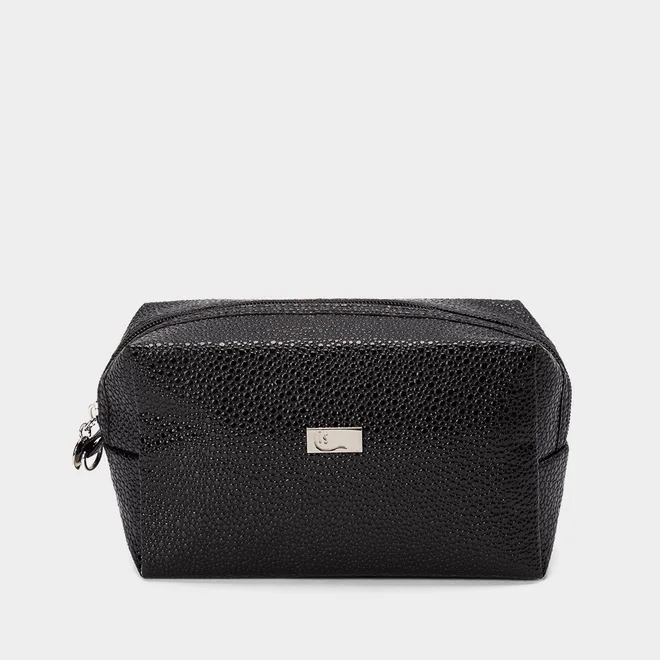 Necessaire Qualis Texturizada Preto
