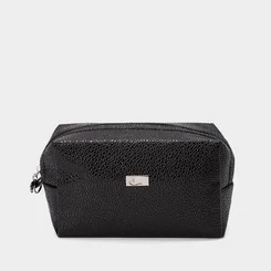 Necessaire Qualis Texturizada Preto