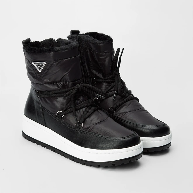 Bota Via Marte Trekki Pelucia Preto