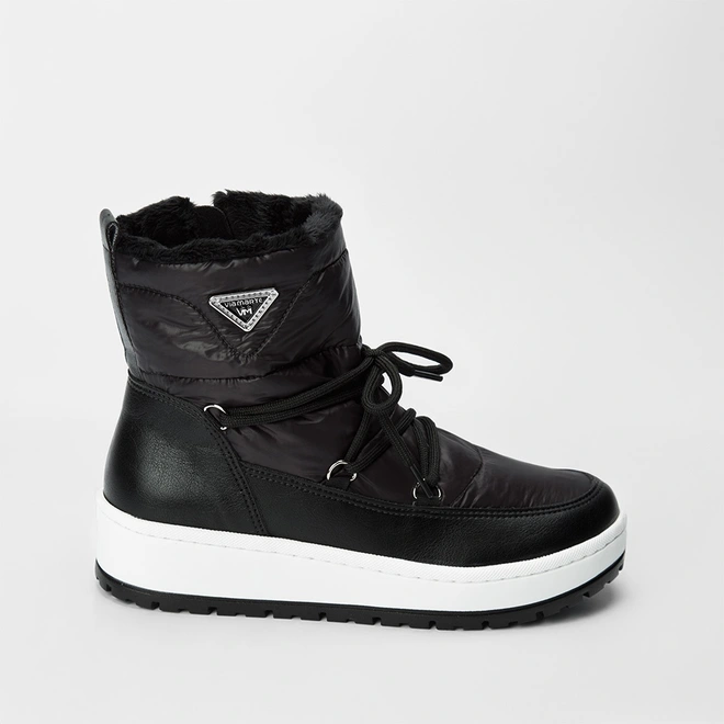 Bota Via Marte Trekki Pelucia Preto