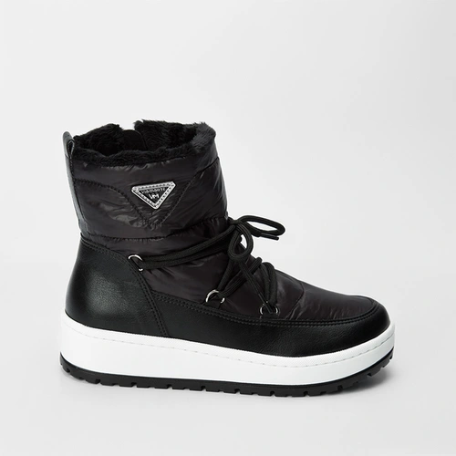 Bota Via Marte Trekki Pelucia Preto