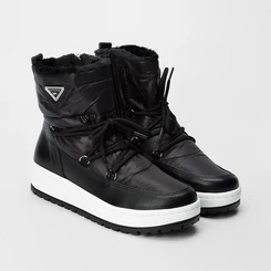 Bota Via Marte Trekki Pelucia Preto