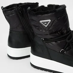 Bota Via Marte Trekki Pelucia Preto