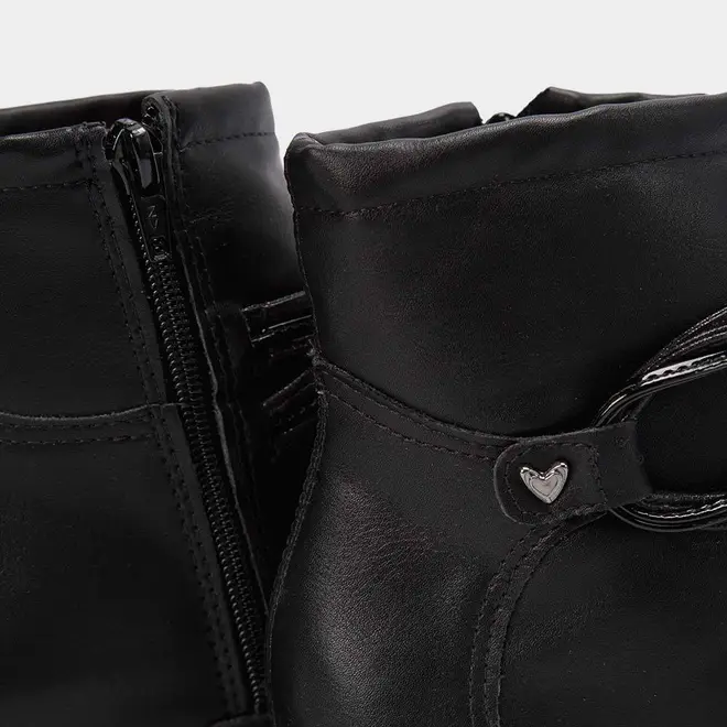 Ankle Boot Mississipi Detalhe Tiras Cruzadas Preta