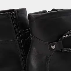 Ankle Boot Mississipi Detalhe Tiras Cruzadas Preta