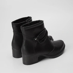 Ankle Boot Mississipi Detalhe Tiras Cruzadas Preta