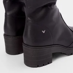 Bota Over The Knee Mississipi Salto Tratorado Preto