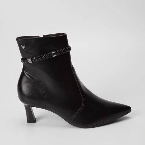 Ankle Boot Mississipi Detalhe Tressê Preto