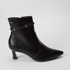 Ankle Boot Mississipi Detalhe Tressê Preto