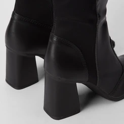 Bota Mississipi Cano Longo Salto Bloco Preta