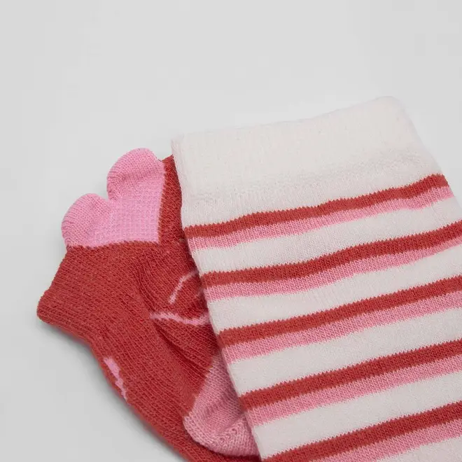 Kit Meia Cano Curto Stz 2 Pares 34-38 Love Vermelho