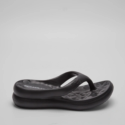 Chinelo Piccadilly Marshmallow Anabela Preto