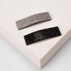Kit 2 Prendedores De Cabelo Gabriela Beauty Strass Color