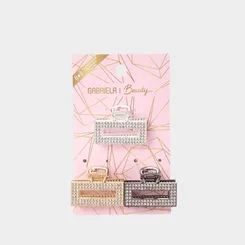 Kit 3 Prendedores De Cabelo Gabriela Beauty Strass Multicolor