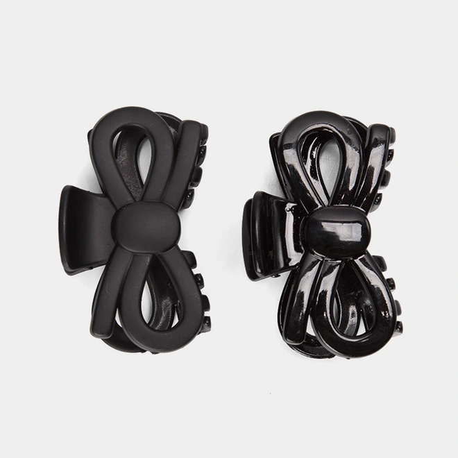 Kit 2 Prendedores De Cabelo Gabriela Beauty Laço Preto