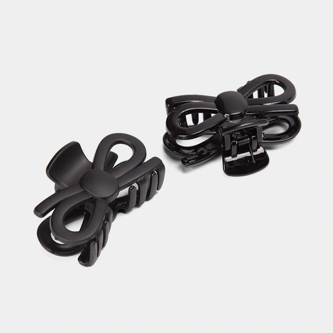 Kit 2 Prendedores De Cabelo Gabriela Beauty Laço Preto