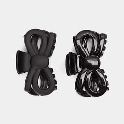 Kit 2 Prendedores De Cabelo Gabriela Beauty Laço Preto