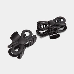 Kit 2 Prendedores De Cabelo Gabriela Beauty Laço Preto