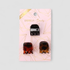 Kit 3 Presilhas de Cabelo Gabriela Beauty Multicolor