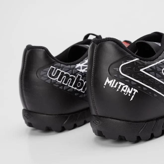 Chuteira Society Umbro Mutant Laranja & Preto