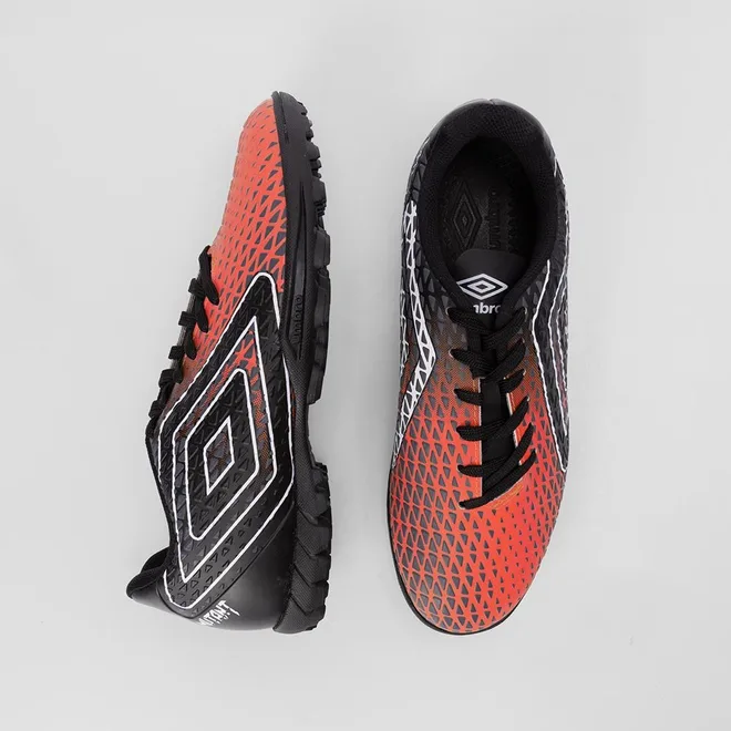 Chuteira Society Umbro Mutant Laranja & Preto