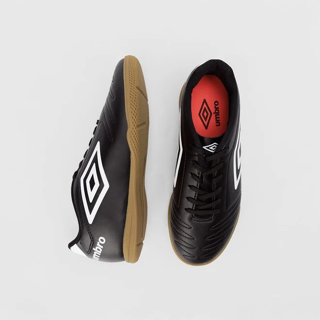 Chuteira Futsal Umbro Detalhe Pespontos Preto