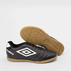 Chuteira Futsal Umbro Detalhe Pespontos Preto