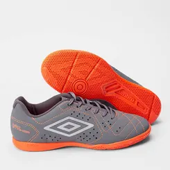 Chuteira Futsal Umbro Neo Striker Laranja & Cinza