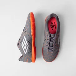 Chuteira Futsal Umbro Neo Striker Laranja & Cinza