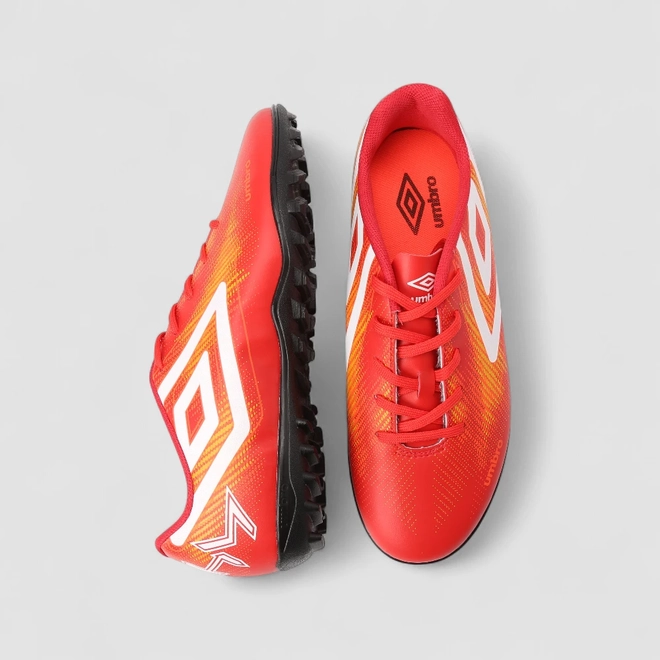 Chuteira Masculina Umbro Vermelho & Laranja