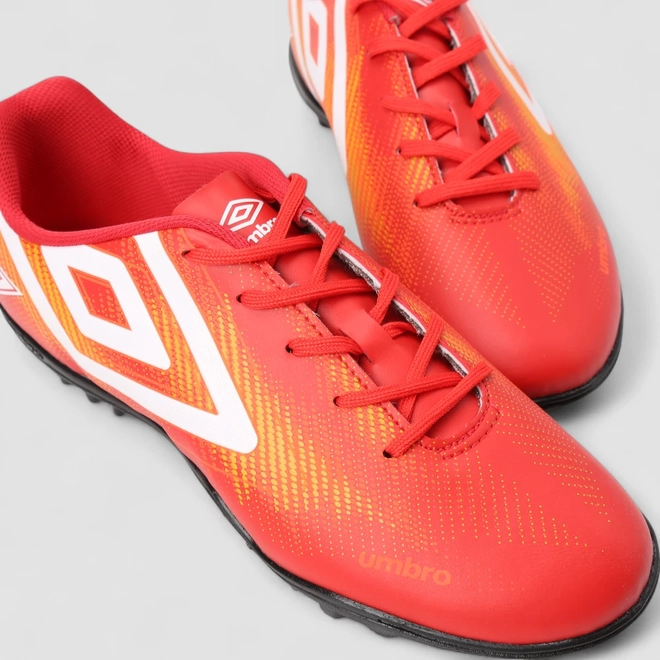 Chuteira Masculina Umbro Vermelho & Laranja