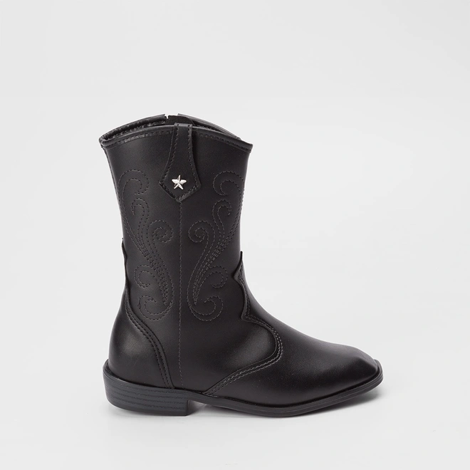 Bota Infantil Molekinha Western Preto