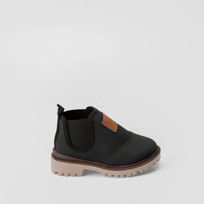 Bota Chelsea Bebê Molekinho Special Concept Tratorada Preto