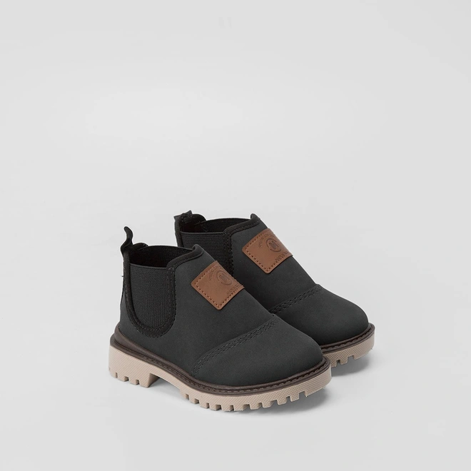 Bota Chelsea Bebê Molekinho Special Concept Tratorada Preto