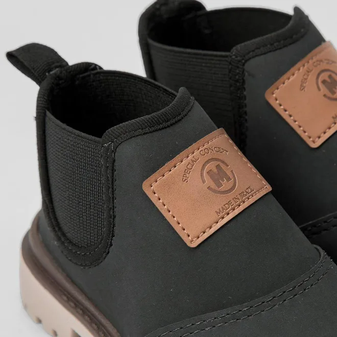 Bota Chelsea Bebê Molekinho Special Concept Tratorada Preto