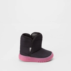 Bota Infantil Molekinha Comfy Detalhe Estrela Preto & Rosa
